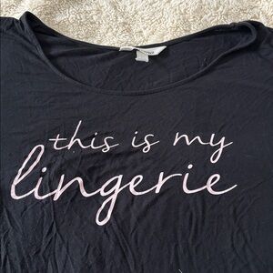 Soma Cool Nights Sleepshirt , XL “ This Is My Lingerie”’inscription